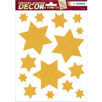 HERMA Weihnachts-Fensterbild, Sterne, gold – Bild 2