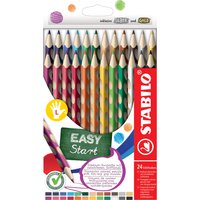STABILO Dreikant-Buntstifte EASYcolors L, 24er Kartonetui