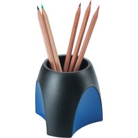 HAN Stifteköcher DELTA, Polystyrol, schwarz/blau