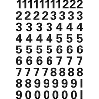 HERMA Zahlen-Sticker 0-9, Folie schwarz, Höhe: 10 mm