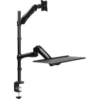 LogiLink Sitz-Steh Arbeitsplatz, für 1 Monitor, schwarz – Bild 2