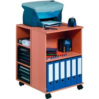 DURABLE Bürowagen, 74/59, offen, 6 Böden, buche