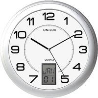 UNiLUX Wanduhr / Quarzuhr, INSTINCT, Durchm.: 305mm, silber