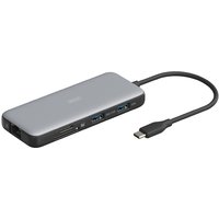 DIGITUS Docking Station, USB-C, 8-Port, grau / schwarz – Bild 2
