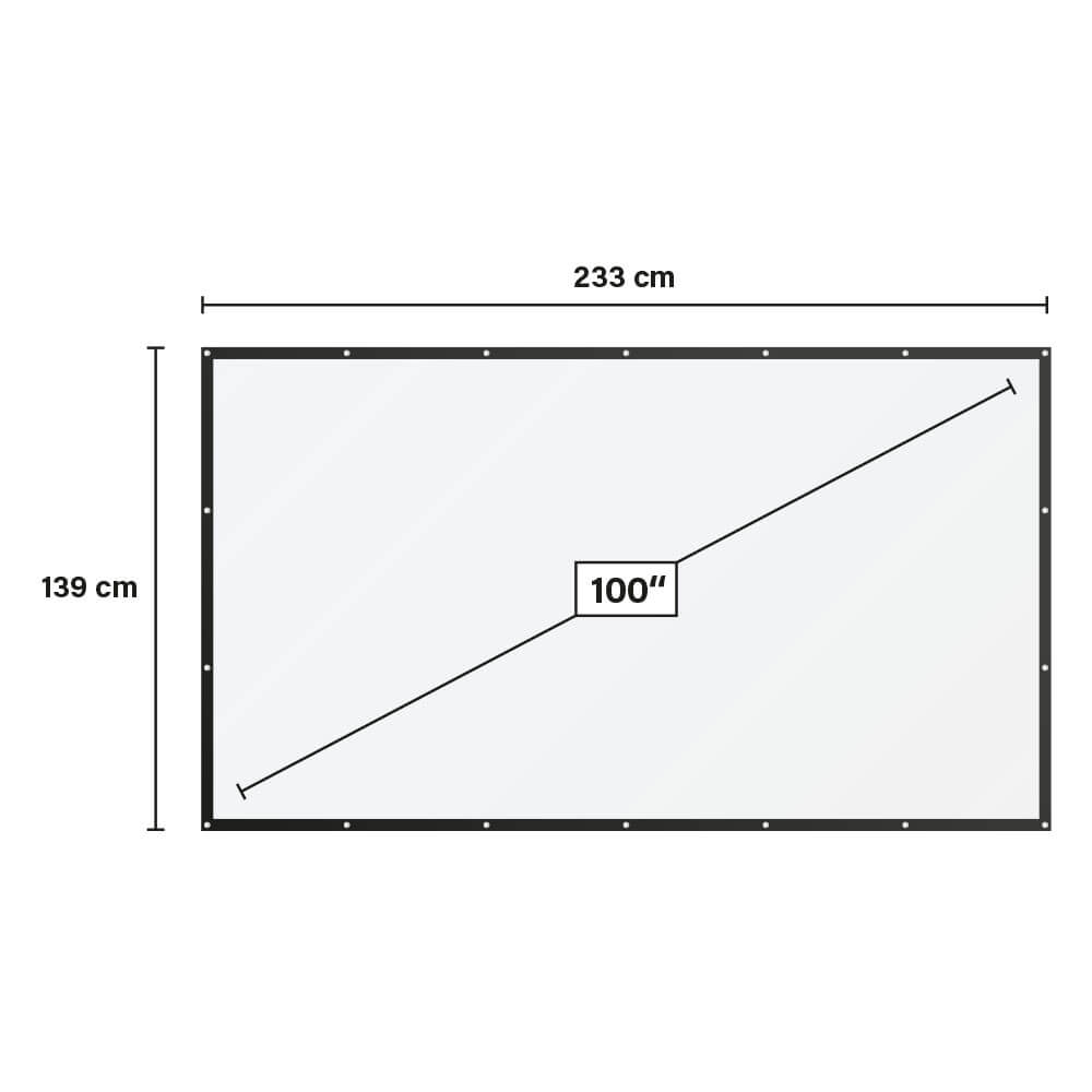 Beamer Leinwand LUCID - 233 x 139 cm – Bild 5