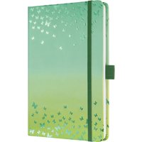 sigel Notizbuch Jolie Beauty, Butterfly Confetti Lime, A5