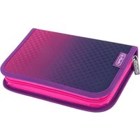 herlitz Schüleretui, Dip Dye pink/lila, 31-teilig