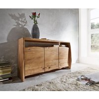 Sideboard Live-Edge 145 cm Akazie Natur 3 Türen