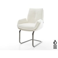 Freischwinger Clea-Flex Bouclé Soft Beige Freischwinger flach Graphit – Bild 2