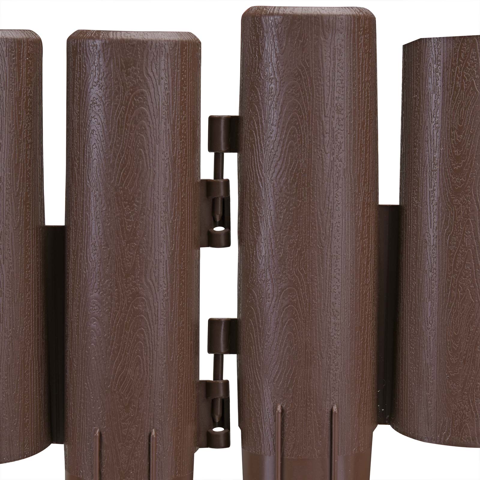 Deuba Beeteinfassung 7er-Set Braun 15,68m – Bild 3