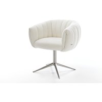 DELIFE Jada-Flex Drehstuhl Bouclé Beige
