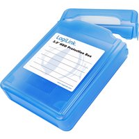 LogiLink HDD-Box für 3,5, Festplatten, blau