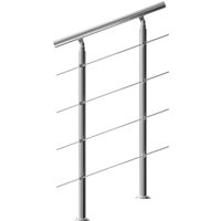 monzana 108613 Treppengeländer Edelstahl