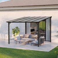 Terrassenüberdachung ECO Anthrazit - 300 x 300 cm