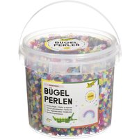 folia Bügelperlen, farbig sortiert, 12.000 Stück, Eimer
