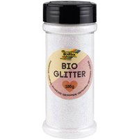 folia BIO Glitter, 100 g, irsisierend weiß – Bild 2