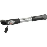 FISCHER Mini-Fahrrad-Luftpumpe, Aluminium, für alle Ventile – Bild 2