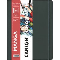 CANSON Skizzenbuch GRADUATE Manga, 216 x 279 mm, schwarz