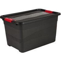keeeper Aufbewahrungsbox, eckhart, 52 Liter, graphite/rot – Bild 2
