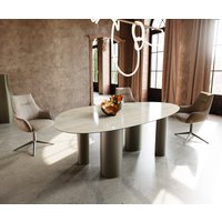 DELIFE Edge Oval Esstisch Keramik