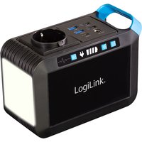 LogiLink Mobiles Ladegerät/Powerstation, 80 Watt, schwarz – Bild 2