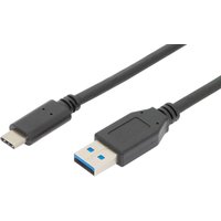 DIGITUS USB 3.1 Anschlusskabel, USB-C - USB-A Stecker, 1,0 m – Bild 2
