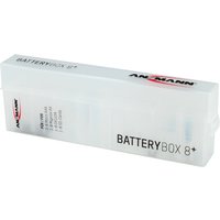 ANSMANN Akkubox 8-fach, Aufbewahrungsbox aus Poly-Propylen