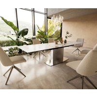 DELIFE Edge Esstisch Keramik Edelstahl