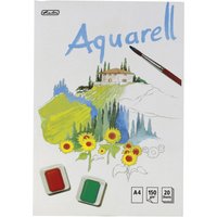herlitz Aquarell-Block, 210 x 298 mm, Inhalt: 20 Blatt – Bild 2
