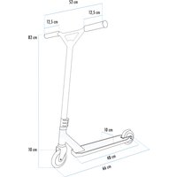 SCHILDKRÖT Tretroller Stunt Scooter Untwist Ocean