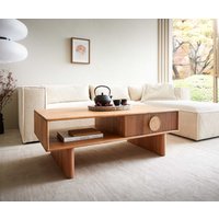 DELIFE Surimu Couchtisch Hellbraun