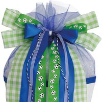 ROTH Schultütenschleife, Soccer, grün / blau – Bild 2