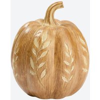 Deko-Kürbis in Holzoptik