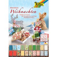 folia Motivkartonblock, Weihnachten III, 240 x 340 mm