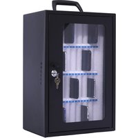 pavo Smartphone-Schrank, für 36 Smartphones, dunkelgrau