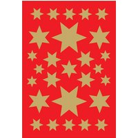 HERMA Weihnachts-Sticker DECOR, Sterne, sortiert, gold