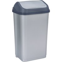 keeeper Abfalleimer, swantje, 50 Liter, silber / anthrazit – Bild 2