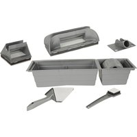 BRÜDER MANNESMANN Maler-Set, 9-teilig, grau