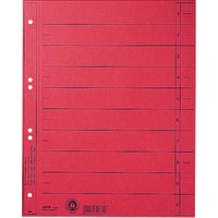 LEITZ Trennblätter, A4 Überbreite, Manilakarton 230g/qm, rot