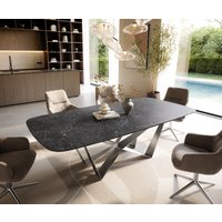 DELIFE Edge Esstisch Keramik Anthrazit