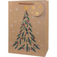 CACTUS Weihnachts-Geschenktüte, Tannenbaum, mittel