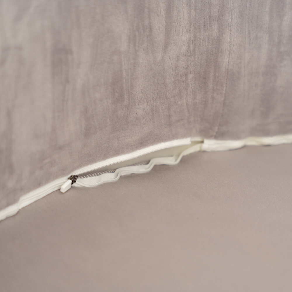 Bällebad Samt TWIRL - 100 x 100 cm Grau – Bild 6