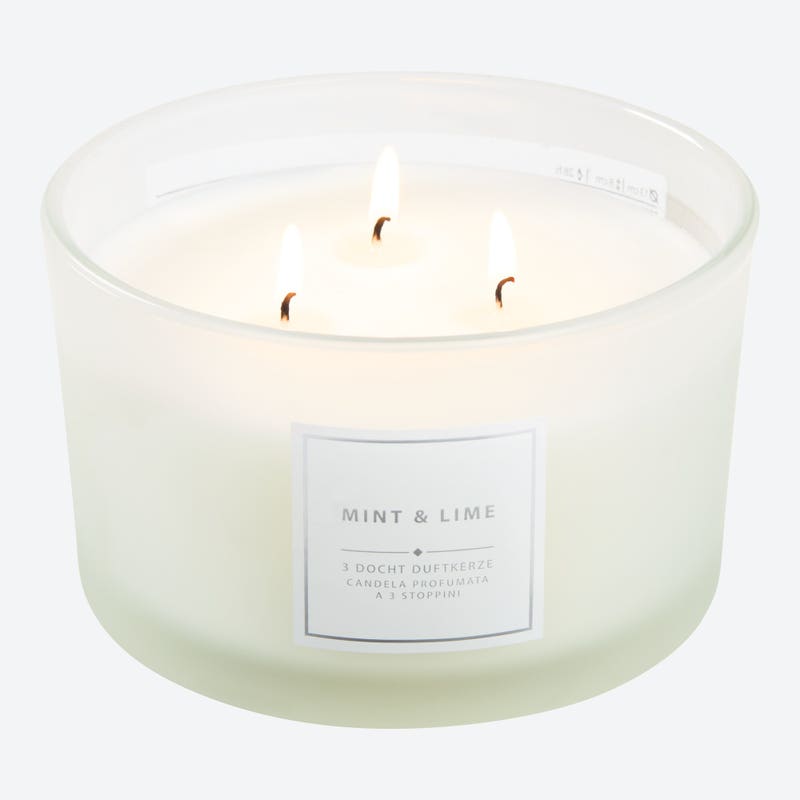 NKD 1744789 3-Docht-Duftkerze Glas – Bild 3
