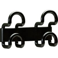 UNiLUX Wandgarderobe FIL, 2 Haken, schwarz