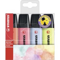 STABILO Textmarker BOSS ORIGINAL Pastel, 4er Kunststoffetui – Bild 2