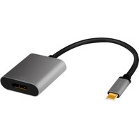 LogiLink USB-C - DisplayPort Adapterkabel, schwarz/grau – Bild 2
