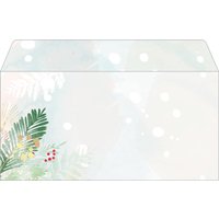 sigel Weihnachts-Motiv-Umschlag, Christmas Forest Watercolor – Bild 2