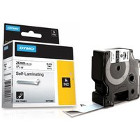 DYMO RHINO Vinyl-Schriftband schwarz/weiß, 24 mm x 5,5 m – Bild 2
