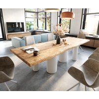 DELIFE Esstisch Edge Akazie Natur