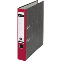LEITZ Wolkenmarmor-Ordner, 180 Grad, DIN A4, 52 mm, rot – Bild 2